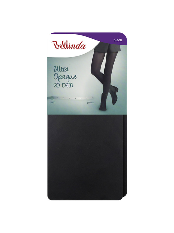 Bellinda ULTRA OPAQUE 80 DEN - непрозрачен чорапогащник - черен