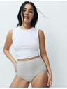 Marks & Spencer Бикини с висока талия и щампа от памук Lycra™, 5 бр. Marks & Spencer сив