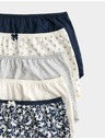 Marks & Spencer Бикини с висока талия и щампа от памук Lycra™, 5 бр. Marks & Spencer сив