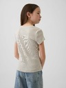 GAP Детска ребрована тениска с лого GAP
