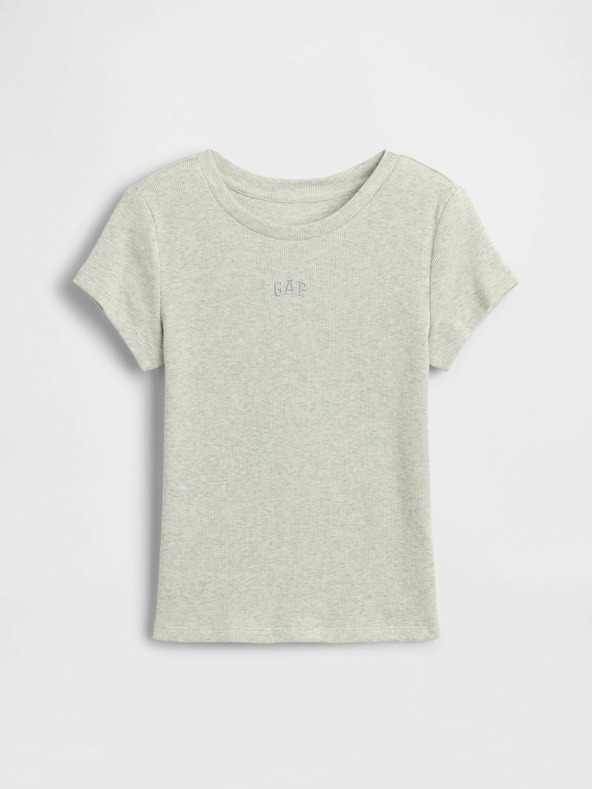 GAP Детска ребрована тениска с лого GAP