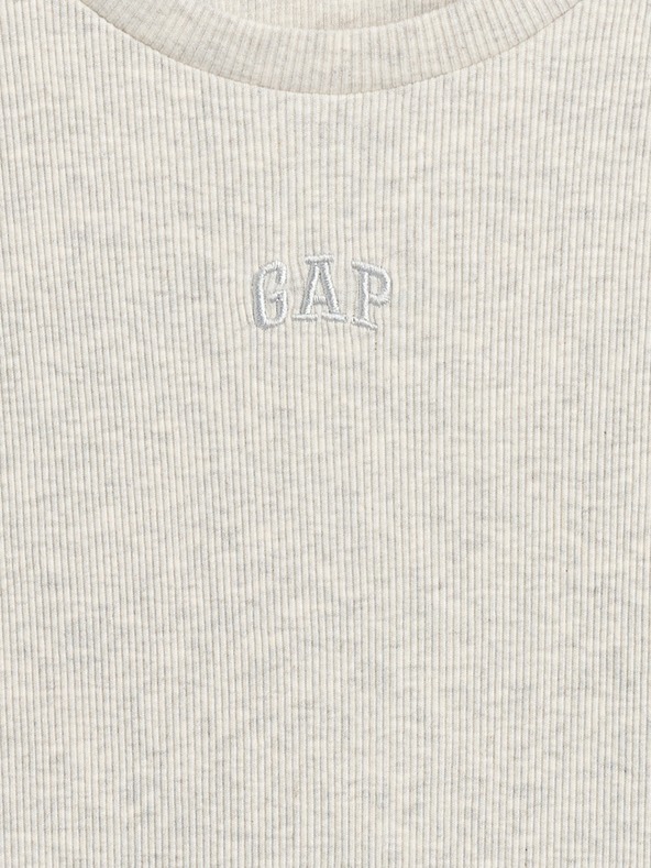 GAP Детска ребрована тениска с лого GAP