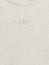GAP Детска ребрована тениска с лого GAP