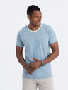 Ombre Clothing Синя мъжка риза Ombre Clothing