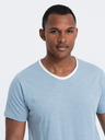 Ombre Clothing Синя мъжка риза Ombre Clothing