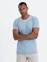 Ombre Clothing Синя мъжка риза Ombre Clothing