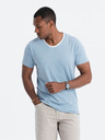 Ombre Clothing Синя мъжка риза Ombre Clothing