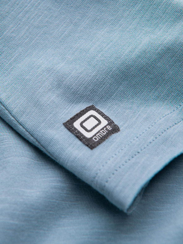 Ombre Clothing Синя мъжка риза Ombre Clothing