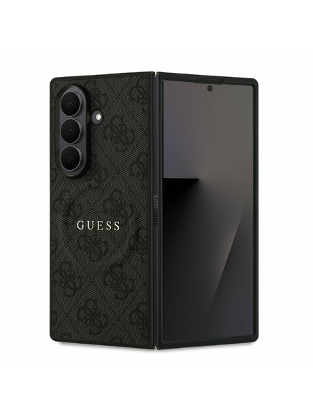 Guess Guess PU Leather 4G Colored Ring Magnetic Задна корица за Samsung Galaxy Z Fold 7 Black