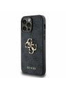 Guess Guess PU 4G Metal Logo Задна Обвивка за iPhone 14 Pro Max Grey