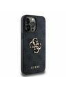 Guess Guess PU 4G Metal Logo Задна Обвивка за iPhone 14 Pro Max Grey
