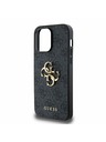 Guess Guess PU 4G Metal Logo Задна Обвивка за iPhone 14 Pro Max Grey