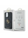 Guess Guess PU 4G Metal Logo Задна Обвивка за iPhone 14 Pro Max Grey
