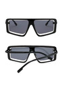 VEYREY Черни унисекс слънчеви очила VeyRey Oversize Jonas