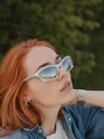 VEYREY Бели унисекс слънчеви очила VeyRey Narel