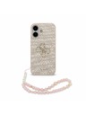 Guess Guess PU 4G Metal Logo Strap Задний чехол для iPhone 17 Pink