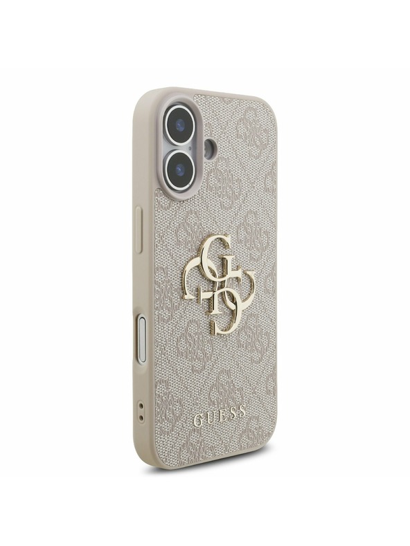 Guess Guess PU 4G Metal Logo Strap Задний чехол для iPhone 17 Pink