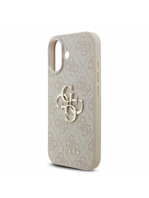 Guess Guess PU 4G Metal Logo Strap Задний чехол для iPhone 17 Pink