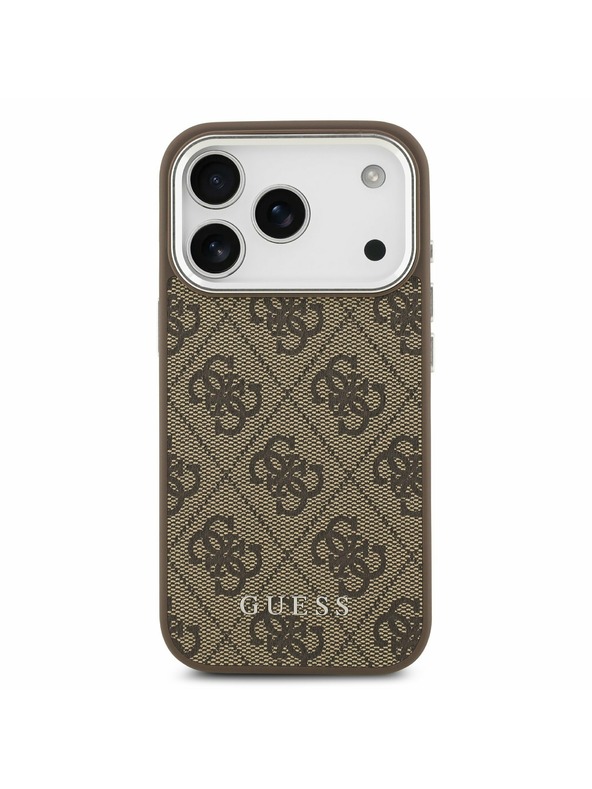 Guess Guess 4G MagSafe Задний чехол для iPhone 17 Pro Brown