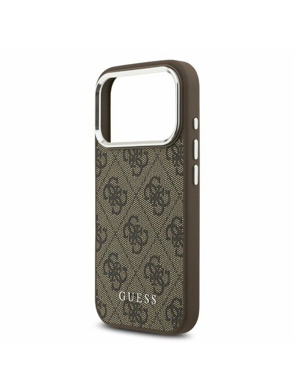 Guess Guess 4G MagSafe Задний чехол для iPhone 17 Pro Brown