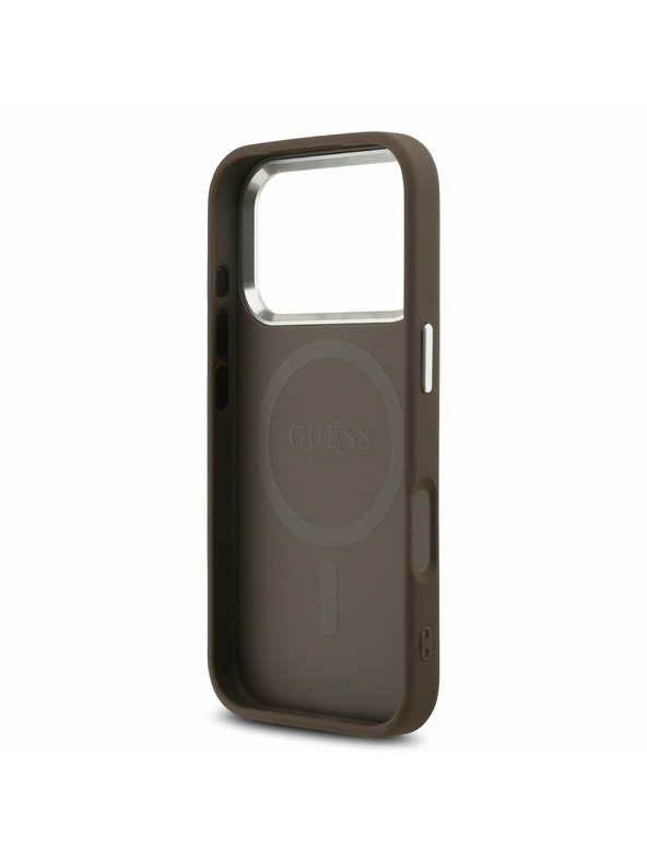 Guess Guess 4G MagSafe Задний чехол для iPhone 17 Pro Brown