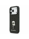 Karl Lagerfeld Karl Lagerfeld Fixed Glitter Metal Ikonik Задний чехол для iPhone 17 Pro Black