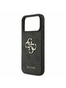 Guess Guess PU 4G Metal Logo Strap Задний чехол для iPhone 17 Pro Max Black