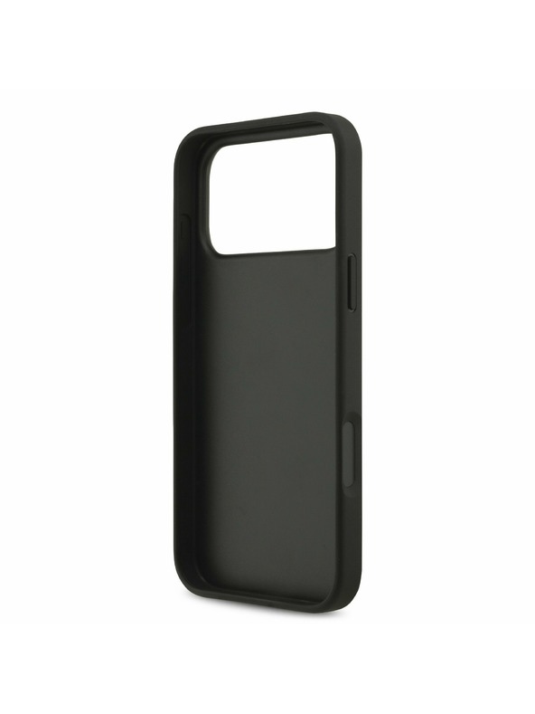 Guess Guess PU 4G Metal Logo Strap Задний чехол для iPhone 17 Pro Max Black