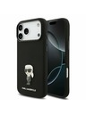 Karl Lagerfeld Karl Lagerfeld Liquid Silicone Metal Ikonik Задний чехол для iPhone 17 Pro Max Black