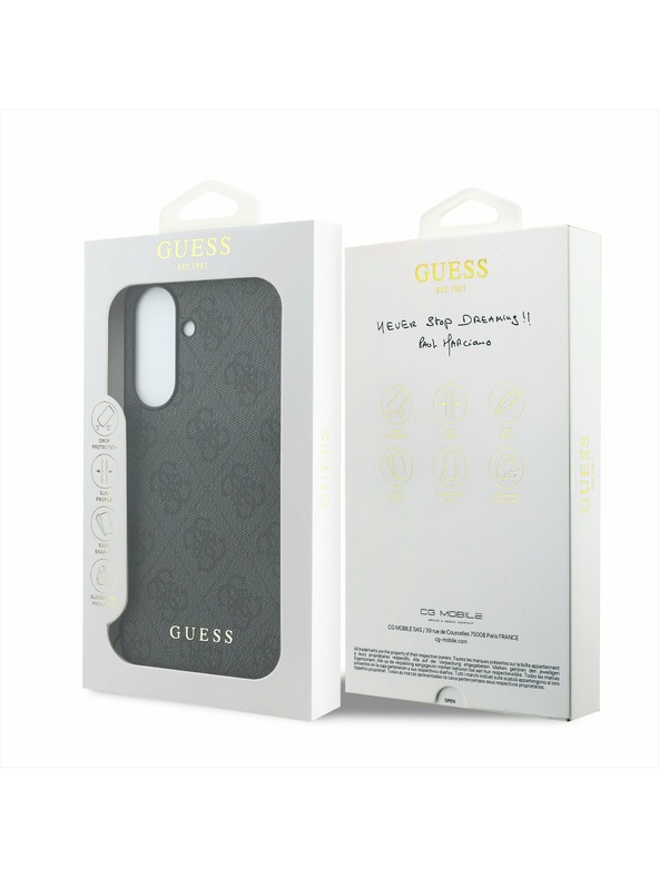 Guess Guess 4G Charm Задна Обвивка за Samsung Galaxy A37 Black