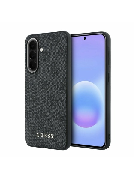 Guess Guess PU 4G Metal Classic Logo Задна Обвивка за Samsung Galaxy A57 Grey