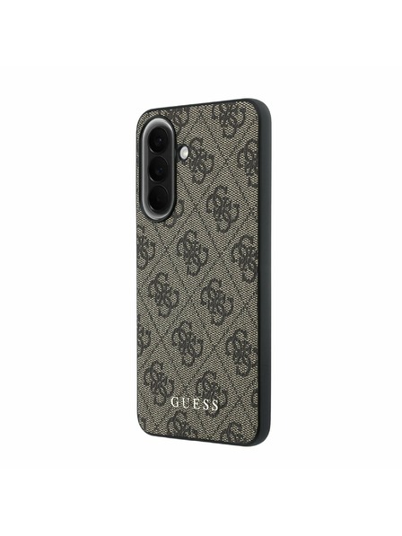Guess Guess PU 4G Metal Classic Logo Задна Обвивка за Samsung Galaxy A57 Brown