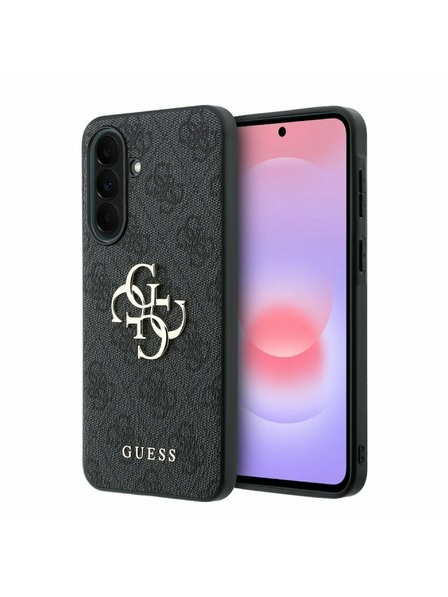 Guess Guess PU 4G Metal Logo Задна Обвивка за Samsung Galaxy A37 Grey