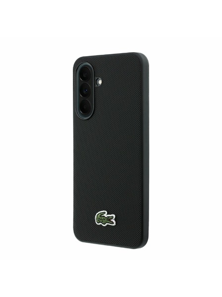 Lacoste Lacoste Iconic Petit Pique Woven Logo MagSafe Задна Обвивка за Samsung Galaxy A37 Black