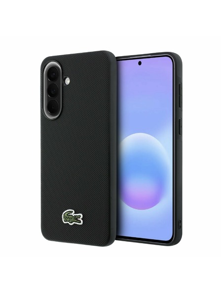 Lacoste Lacoste Iconic Petit Pique Woven Logo MagSafe Задна Обвивка за Samsung Galaxy A57 Black