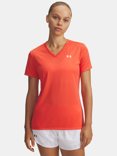 Under Armour Дамска тениска Under Armour Tech SSV- Solid-RED