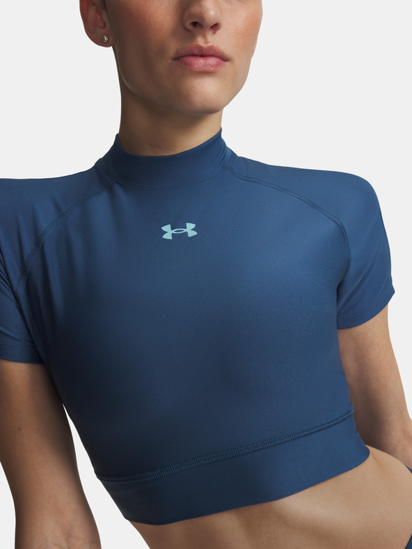 Under Armour Дамска тениска Under Armour HeatGear Crop Mock SS