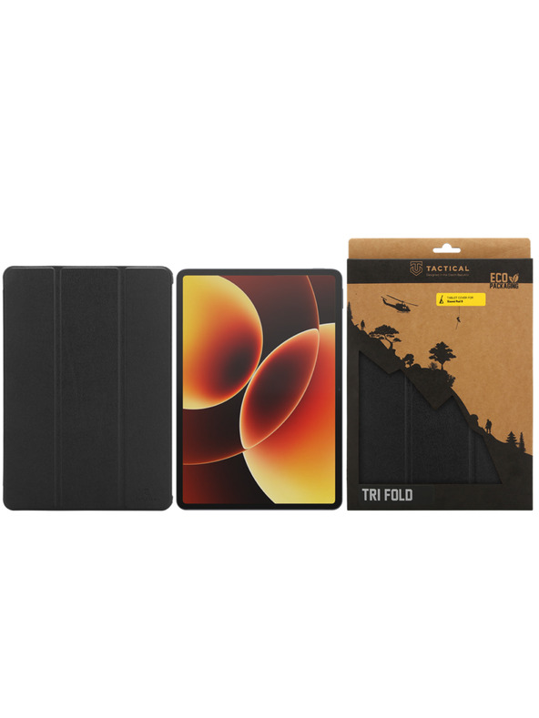 Tactical Tactical Book Tri Fold Калъф за Xiaomi Pad 8 Black