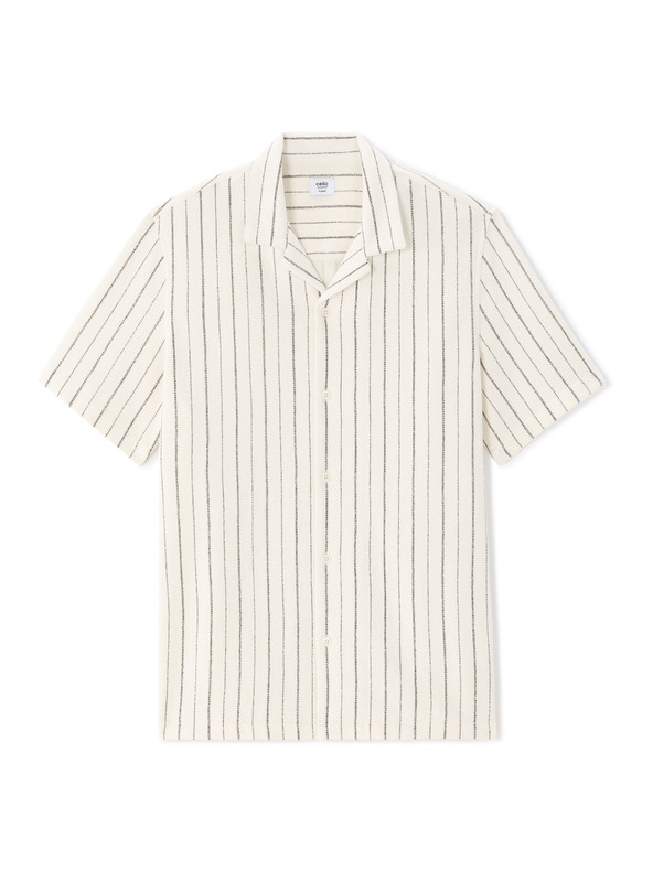 Celio Риза Nastripe7 с къс ръкав