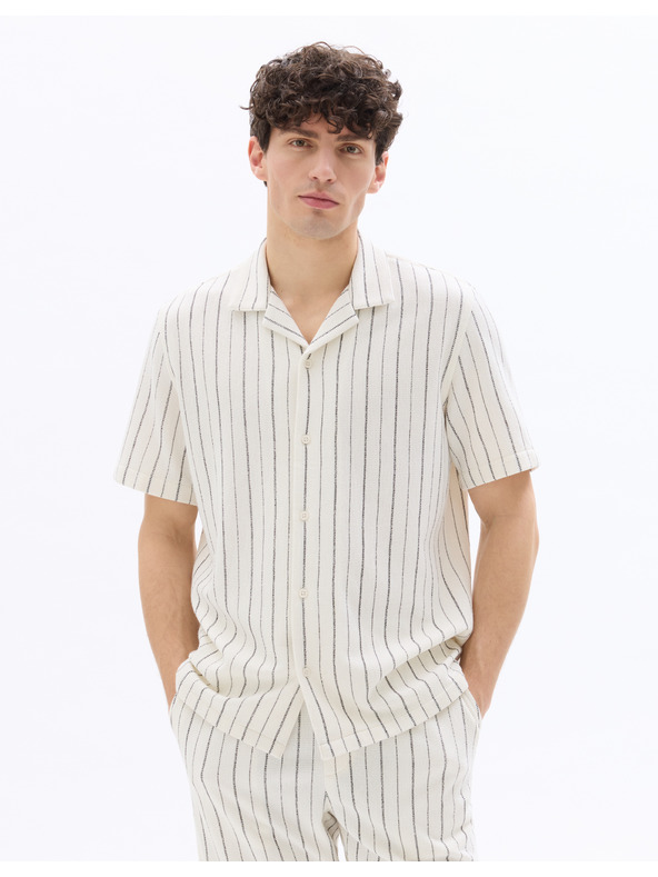 Celio Риза Nastripe7 с къс ръкав