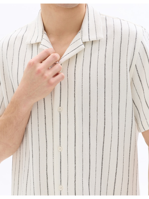 Celio Риза Nastripe7 с къс ръкав