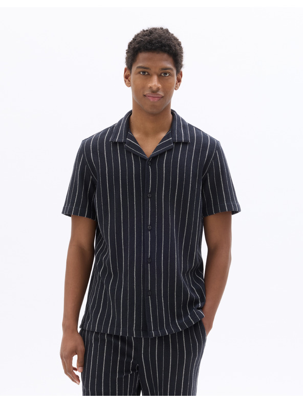 Celio Риза Nastripe7 с къс ръкав