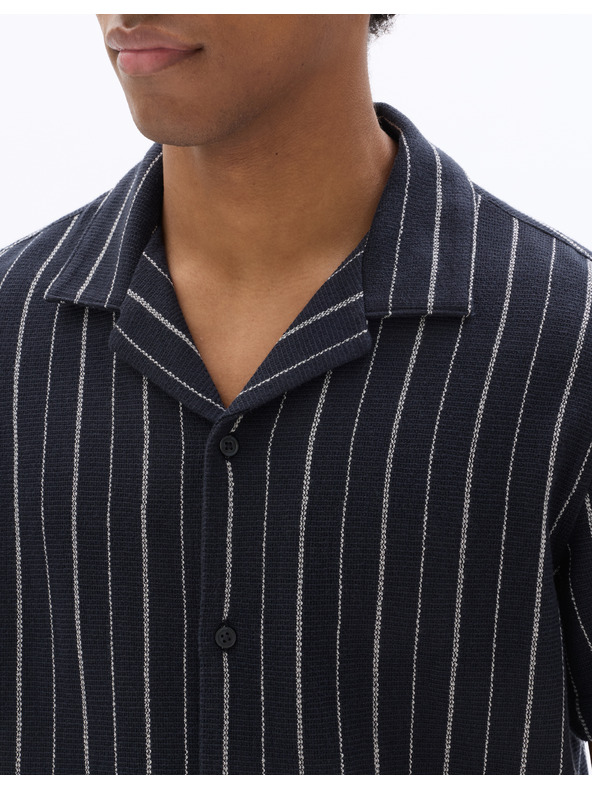 Celio Риза Nastripe7 с къс ръкав