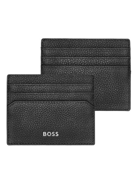 Hugo Boss Черен кожен калъф за карти Hugo Boss Classic HLC416A