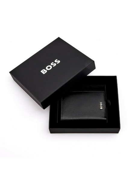 Hugo Boss Черен кожен калъф за карти Hugo Boss Classic HLG403A