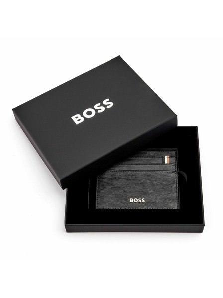 Hugo Boss Черен кожен калъф за карти Hugo Boss Iconic HLC421A