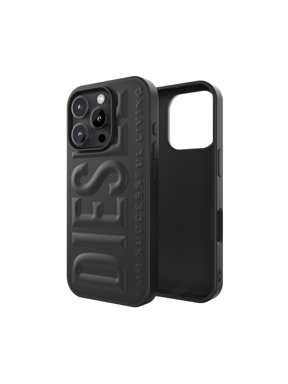 Diesel Diesel 3D калъф за iPhone 16 Pro Бисквитка черен 60210