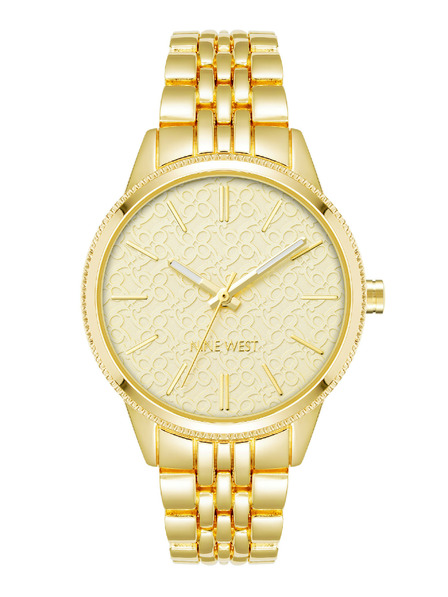 Nine West	 Дамски кръгли часовници Nine West NW/2896CHGB