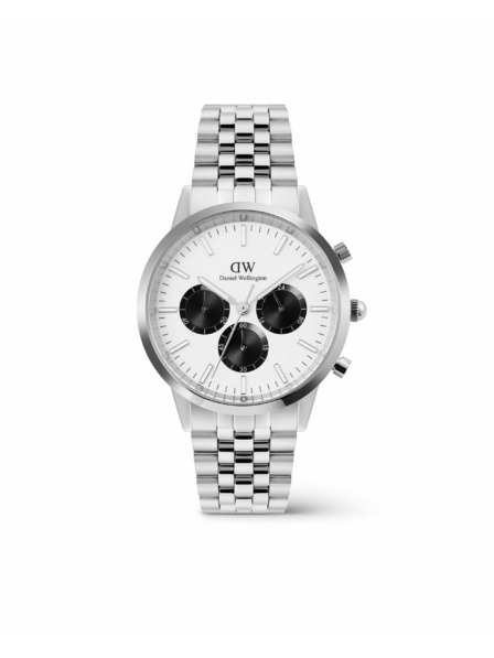 Daniel Wellington Мъжки часовник Daniel Wellington Iconic Chronograph Arch 5-Link Panda DW00100872