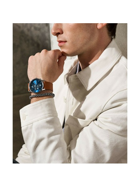 Skagen Мъжки кръгъл часовник Skagen Holst Chronograph SKW6916